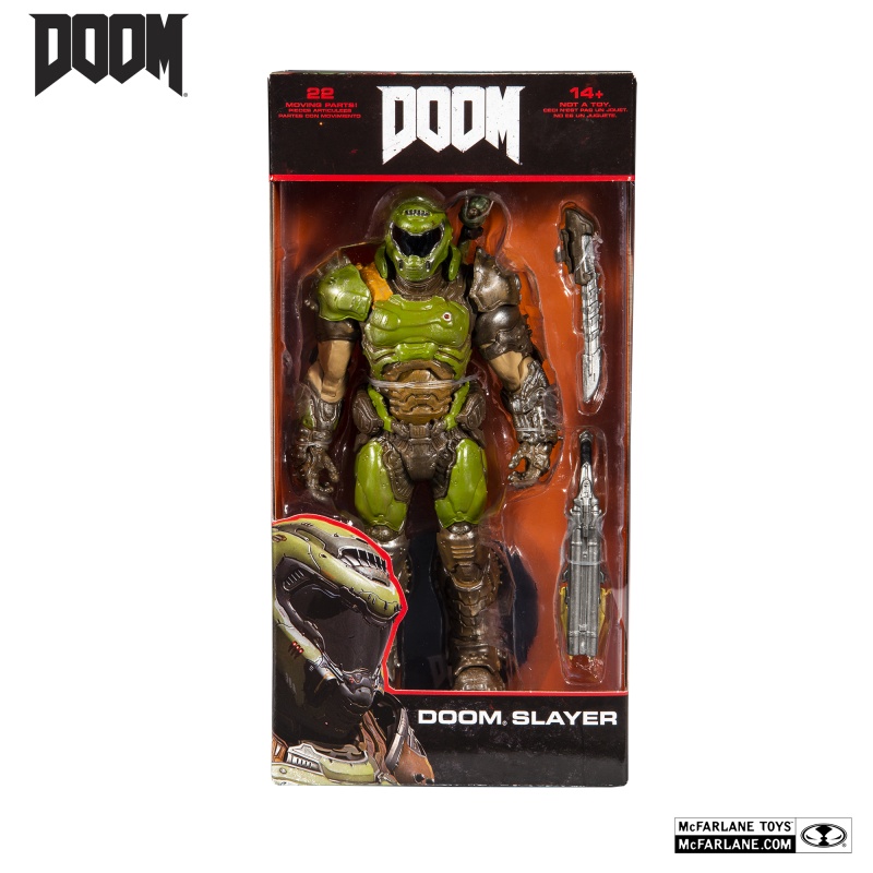Doom Eternal Action Figure Doom Slayer Classic Gold Label 18cm