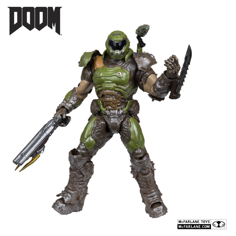 Doom Eternal Action Figure Doom Slayer Classic Gold Label 18cm